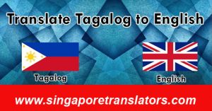 english to tagalog translator job